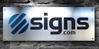 Brushed Aluminum Signs