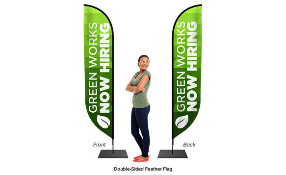 Feather Flag Double Sided