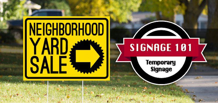 Temporary Signage