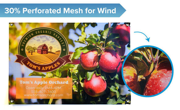Mesh Banner Perforation