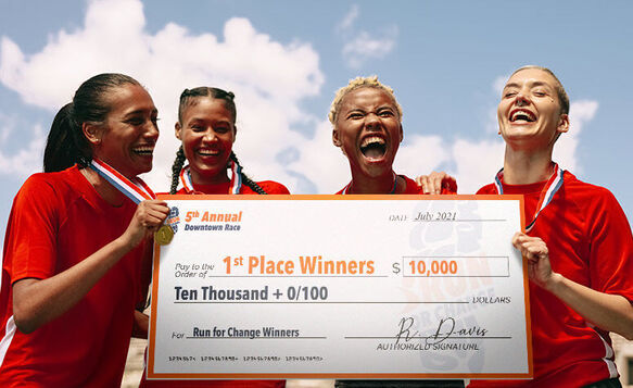 First Place Giant Check