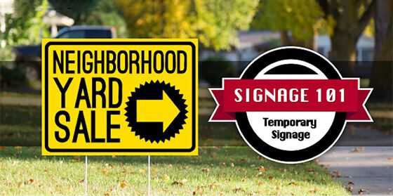 Temporary Event Signs