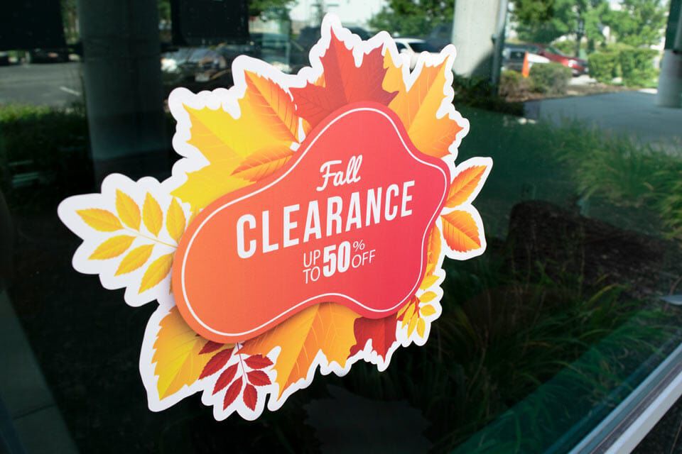 Standard Display Option for Opaque Window Cling
