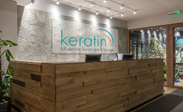 Frosted Acrylic Spa Reception Desk