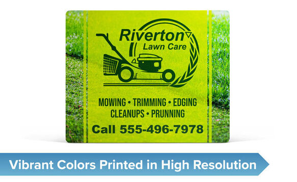 Aluminum Sign Vibrant Color Printed