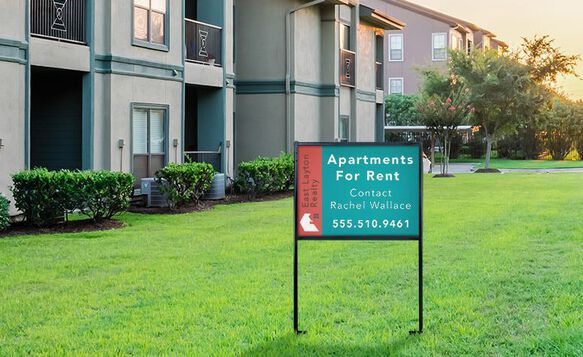 Apartment for Rent Aluminum Sign
