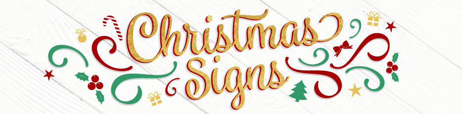 Christmas Signs and Banners