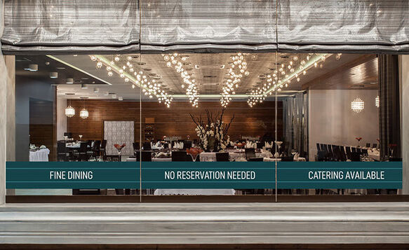 Restaurant Opaque Window Decal