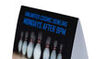 Table Tents in Store Advertisement Close Up