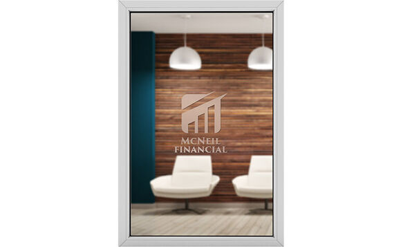 Frosted Window Decal Standard Cut Vinyl