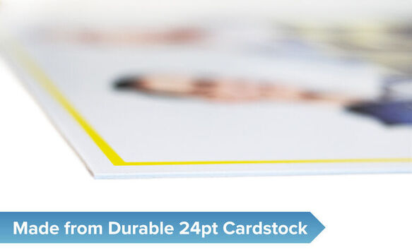 Made from durable 24pt cardstock