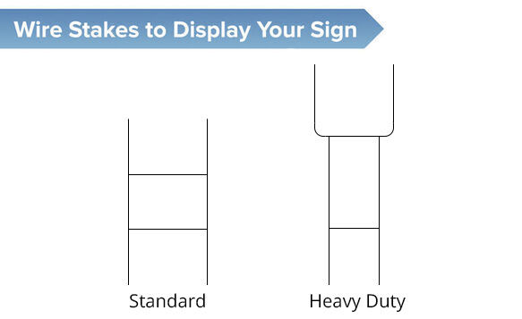 Yard Signs Wire Stakes