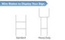 Yard Signs Wire Stakes
