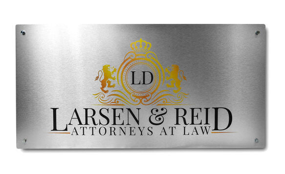 Brushed Aluminum Signs