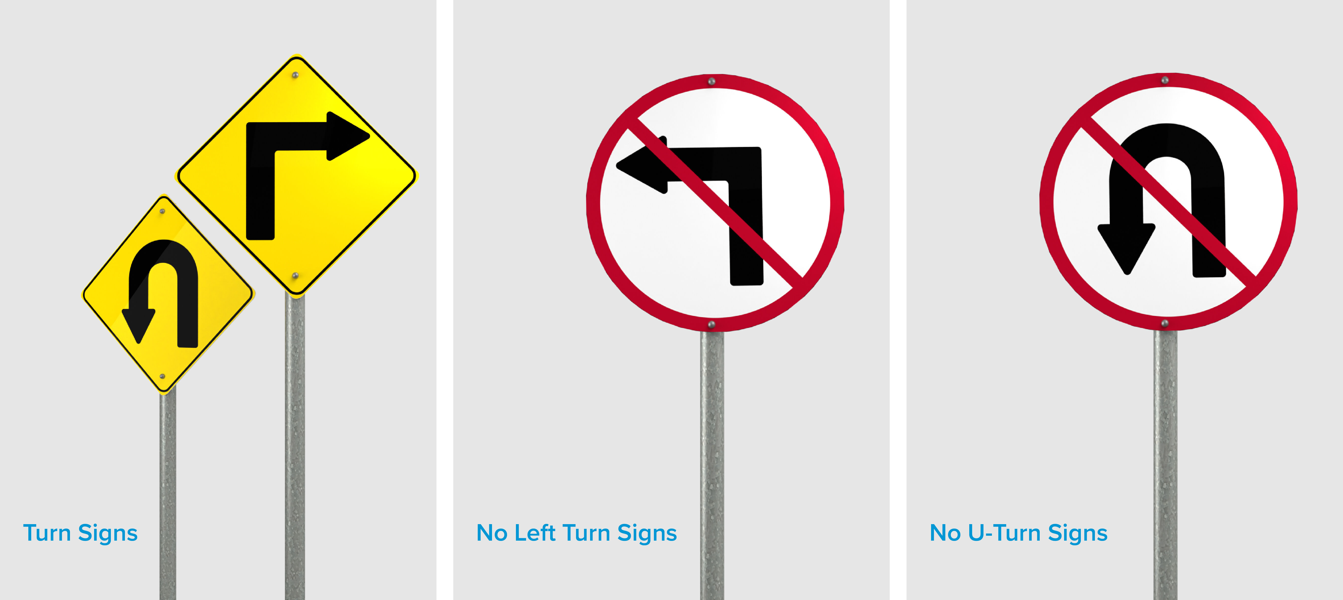 Road directional signs