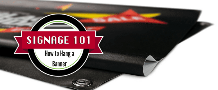 How to hang a banner