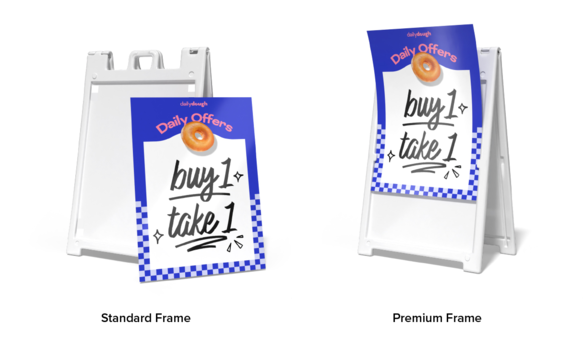 dry erase signicade a frame