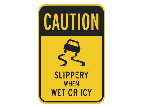 Slippery road