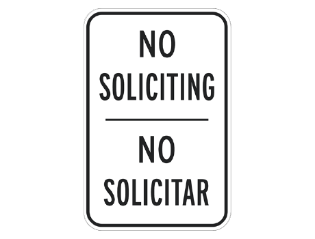 No Soliciting