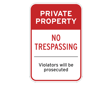 No Trespassing