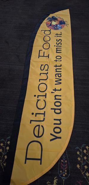 Beautiful feather flag and quick delivery. 