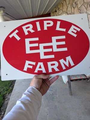 My aluminum sign 