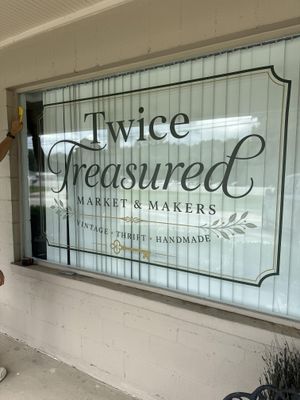 Twice Treasured Front Window Signage