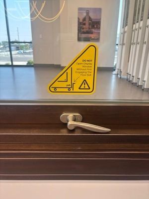 Gas Strut Window Display Decal