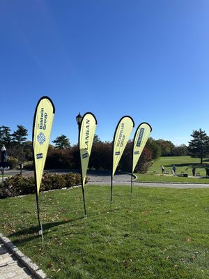 Teardrop Flags for Golf Tourney Sponsors
