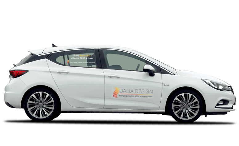 Clear Vehicle Decals White Car Door