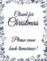 Free Christmas Sign Template