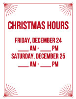 Free Closed for Christmas Sign Template 2021(13)