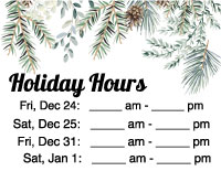 Free Closed for Christmas Sign Template 2021(18)