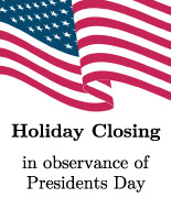Free Closed for Presidents Day Sign Template (15)