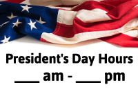Free Closed for Presidents Day Sign Template (21)