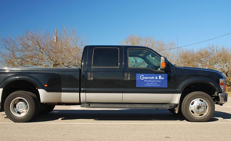 Opaque Vehicle Decal Truck Side Door