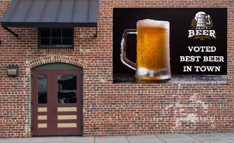 Outdoor Wall Decals Business Ad