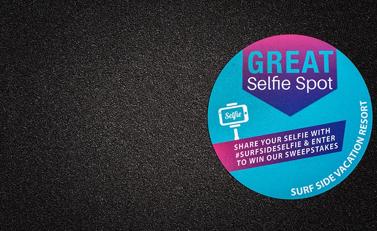 Street and Sidewalk Decals Selfie Station SQS